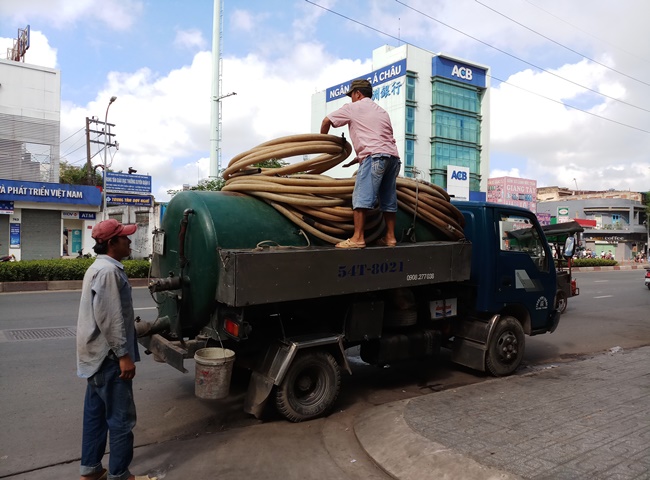 Rút hầm cầu quận Gò Vấp thi công nhanh chóng