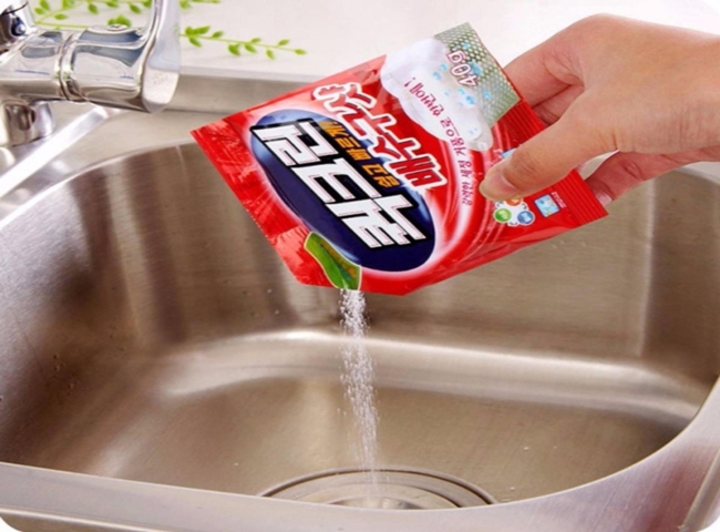 Bột thông bồn rửa chén daiso